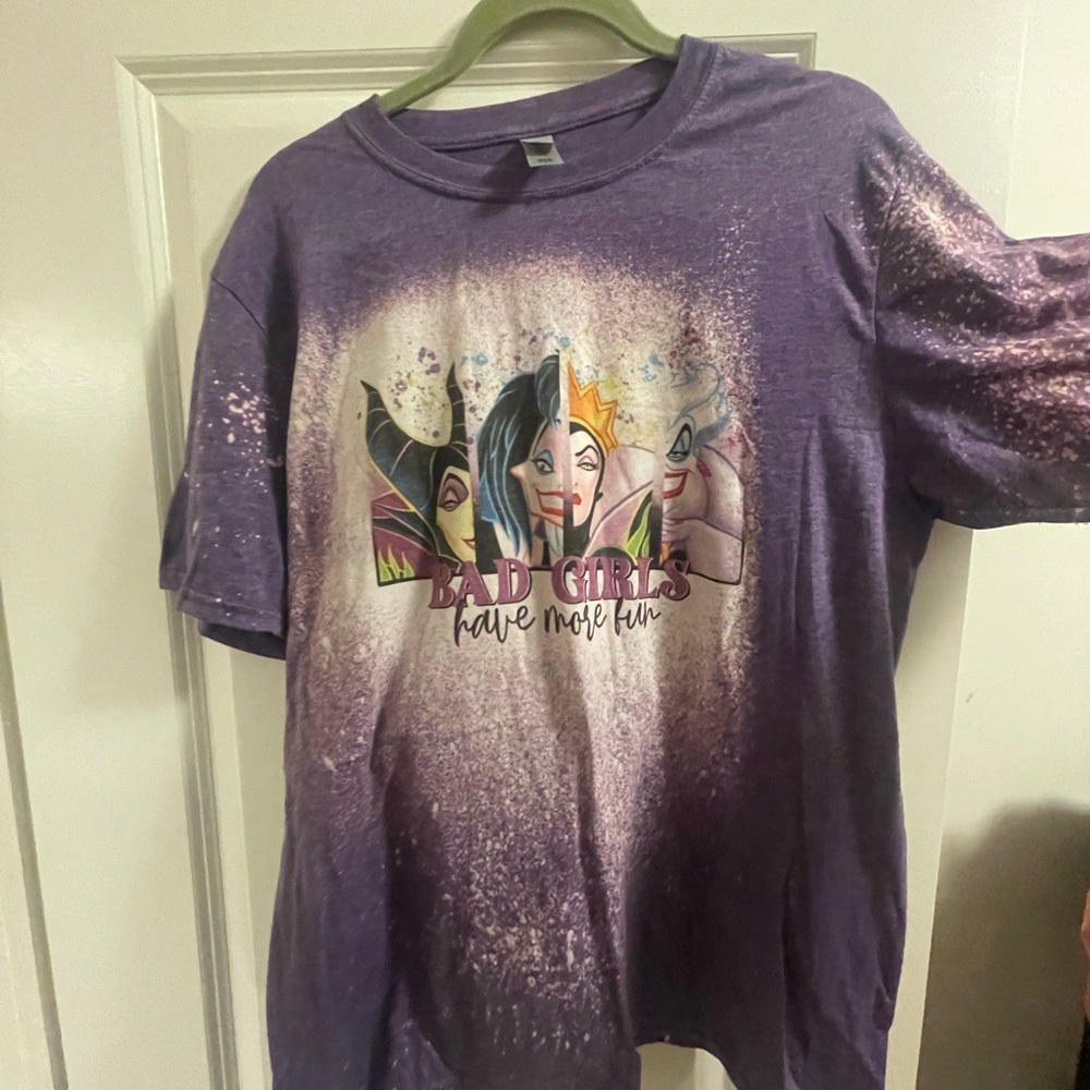 Disney “BAD  girls “ villain Custom made shirt never worn